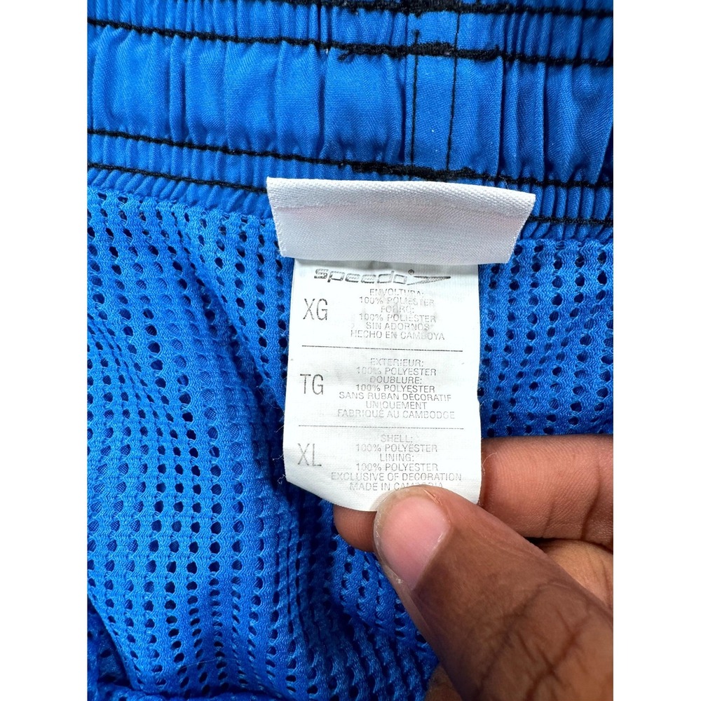 Speedo Swim Shorts Mens XL Blue Mesh Lined Relaxed Fit Training Trunks 7320182 - Picture 3 of 12